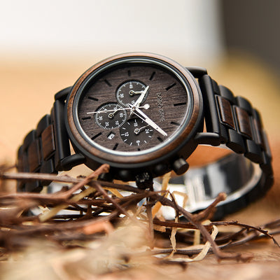 Reloj de Madera Resistente al Agua