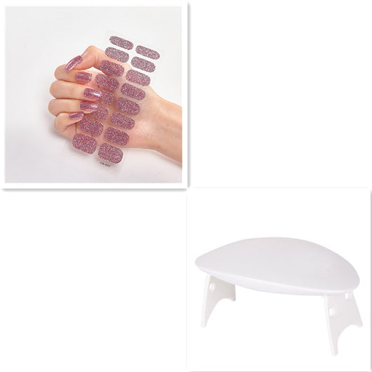Stickers de Uñas Color Sólido con Lentejuelas Brillantes - Image 12