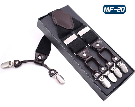 Tirantes Elásticos Multicolor con 6 Clips para Hombre - Image 14