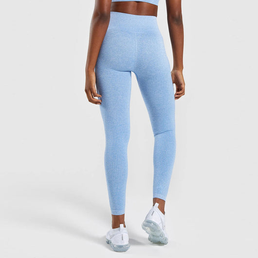 Pantalones Deportivos Cintura Alta Sin Costuras con Levantamiento Push-up para Yoga y Running - Image 31