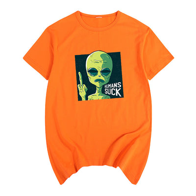 Camiseta Unisex de Manga Corta con Diseño de Caricatura Satírica - Image 27