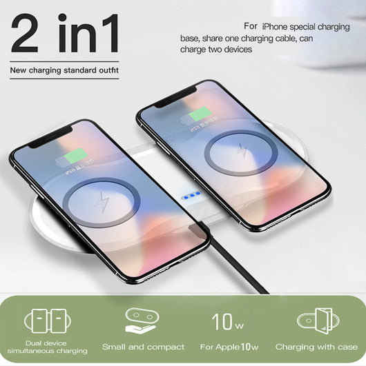 Cargador Inalámbrico Dual para Smartphones - Image 4