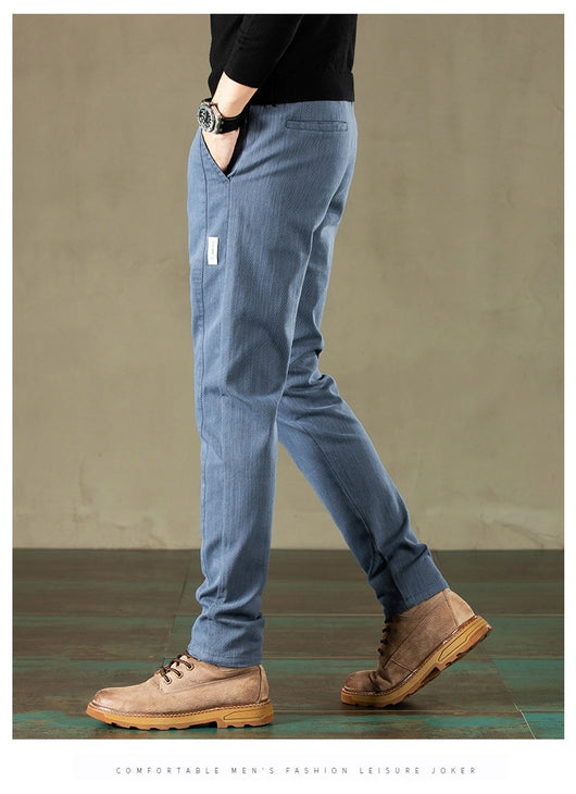 Pantalones Deportivos Rectos Elásticos para Hombre - Image 37