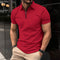 Camiseta Esportiva Masculina com Zíper e Cor Lisa - Verão