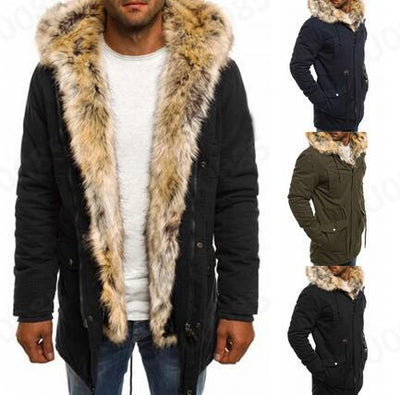 Ropa de Algodón con Cuello de Pelaje