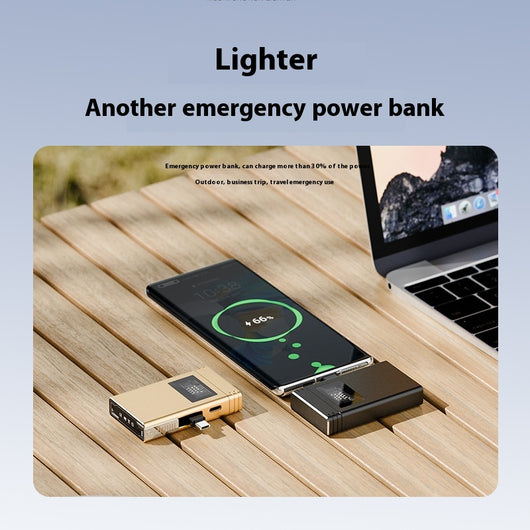 Encendedor Electrónico USB con Power Bank Dual - Diseño Metálico Premium - Image 2