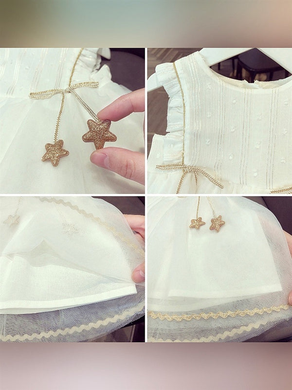 Vestido Tul Princesa Estilo Western para Niña - Verano Elegante