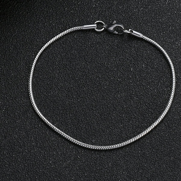 Pulsera de Plata Esterlina S925 Hombre Estilo Coreano Minimalista Personalidad
