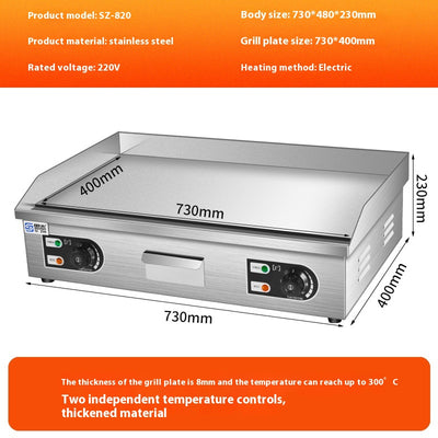 Plancha Comercial Eléctrica y de Gas para Fideos Fríos y Asados - Image 6
