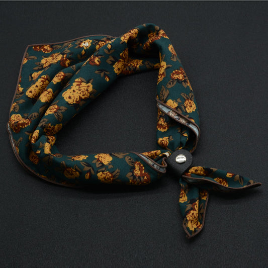 Pañuelo Retro Floral British de Moda Clásica