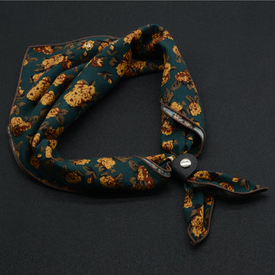 Pañuelo Retro Floral British de Moda Clásica
