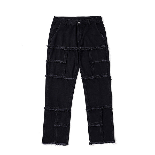 Jeans Slim Ajustados con Paneles de Felpa