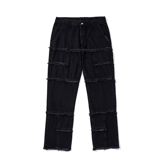 Jeans Slim Ajustados con Paneles de Felpa