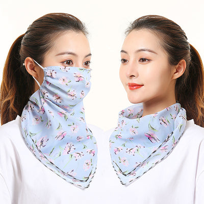 Pañuelo de Seda Protector Solar para Mujer - Máscara Cuello y Cara Verano - Image 30