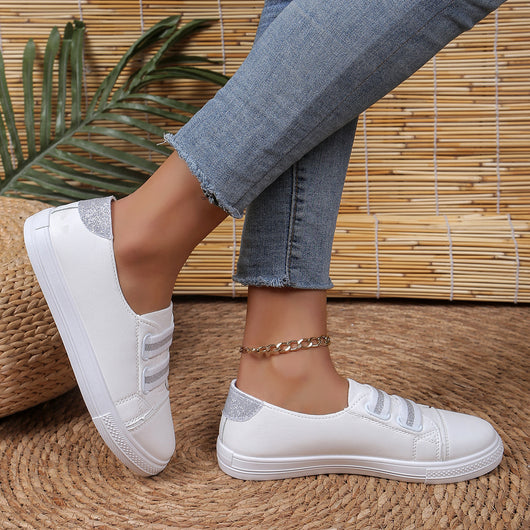 Zapatos Blancos Casuales Slip-On Cómodos y Versátiles - Image 12