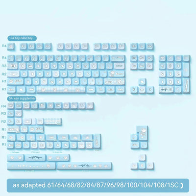 Set Completo de Teclado Gaming con Diseño Térmico de 5 Caras y Sublimación - Image 5