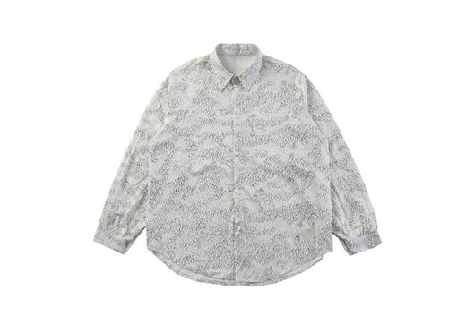 Camisa Casual de Seda Jacquard Camuflaje Brillante para Hombre - Image 3