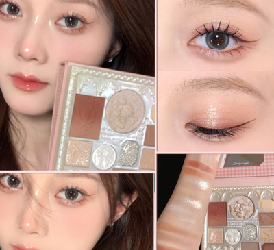 Paleta Multiusos: Sombras, Rubor e Iluminador Todo en Uno