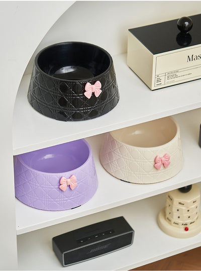 Comederos para Mascotas con Diseño de Moño - Platos Elegantes para Perros y Gatos - Image 16