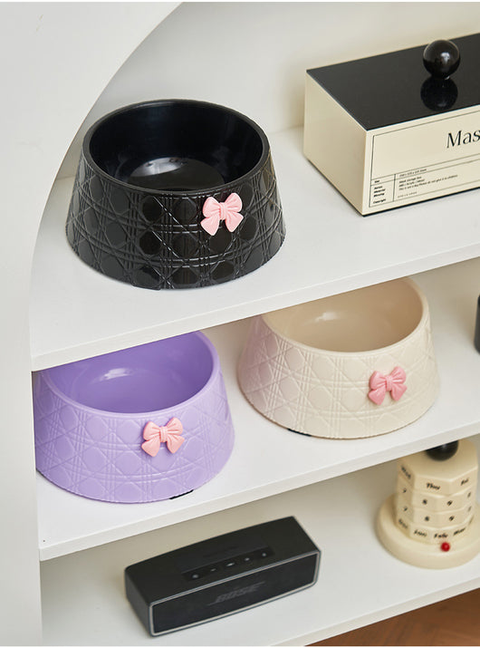 Comederos para Mascotas con Diseño de Moño - Platos Elegantes para Perros y Gatos - Image 16
