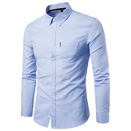 Camisa Slim Fit Coreana de Manga Larga para Hombre - Image 14