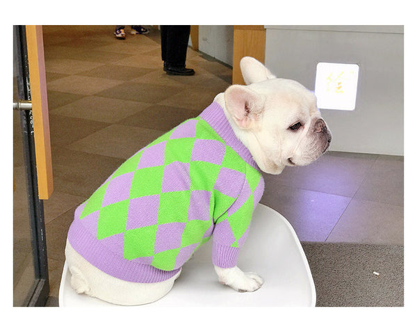 Suéter a Cuadros para Perros - Abrigo Elegante y Cómodo