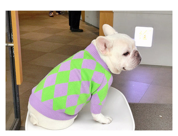 Suéter a Cuadros para Perros - Abrigo Elegante y Cómodo