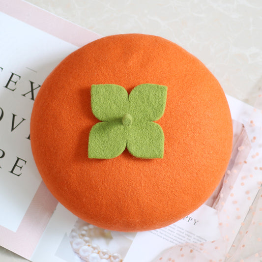 Gorro de Lana Artesanal para Mujer con Diseño Frutal Creativo - Image 2