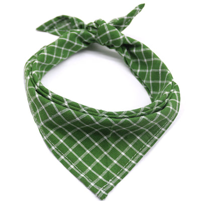 Pañuelo Triangular de Algodón a Cuadros para Perros y Gatos - Image 17