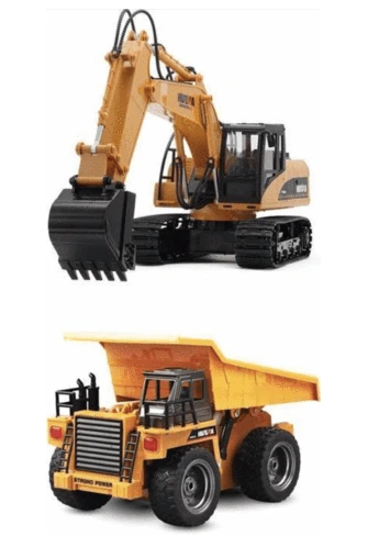 Excavadora de Aleación Teledirigida 2.4G - Vehículo de Ingeniería para Niños - Image 3