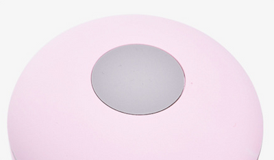 Cute pink rabbit desktop mini USB humidifier with a silver band, featuring a compact egg shape and bunny ears. - Image 6