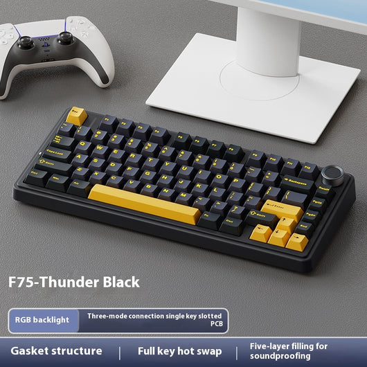 Teclado Inalámbrico Mecánico Hot Plug Trimodal Bluetooth - Image 5