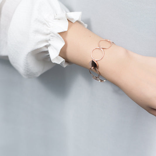 Pulsera Anillo de Corazón 2 en 1 para Mujer