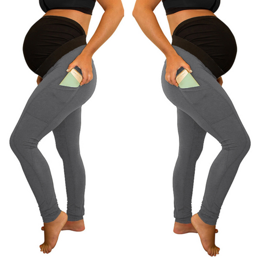 Pantalones de Maternidad Cintura Alta con Bolsillos Laterales - Image 11