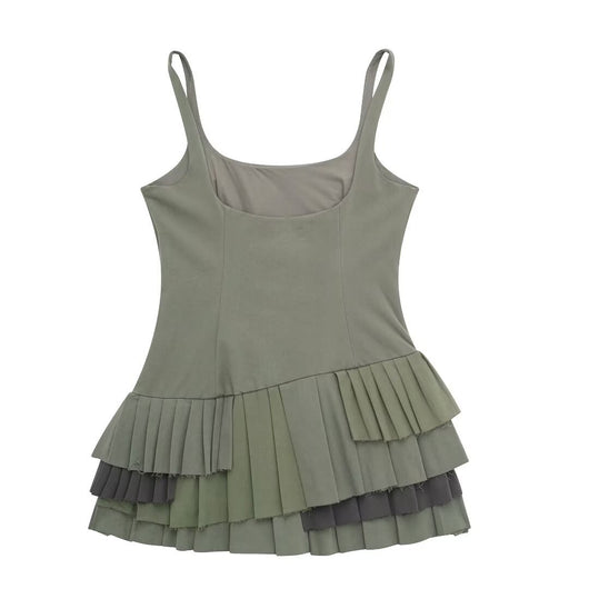 Camiseta Ajustada de Cuello Redondo sin Mangas con Volantes - Image 12