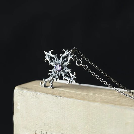 Colgante Cruz de Plata Esterlina 925 Estilo Gótico Personalizado - Image 6
