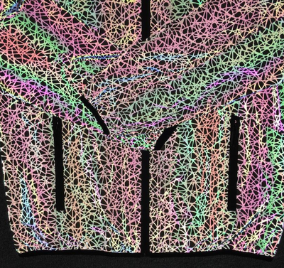 Chaqueta Reflectante Multicolor Caótica - Image 7