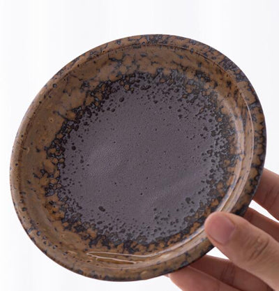 Juego de Taza y Plato de Cerámica Artesanal Estilo Japonés Retro - Image 21