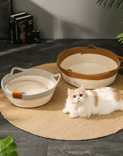 Cama Tejida para Gatos con Diseño Adorable de Hilo de Algodón - Image 13