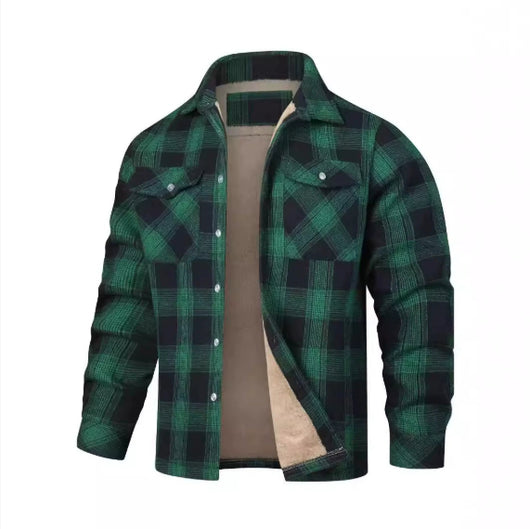 Chaqueta Camisa Hombre Cuadros Gruesos Solapas Largas - Image 19