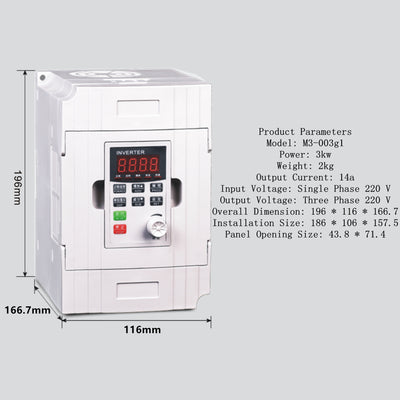 Variador de Frecuencia Trifásico 380V - Control de Velocidad 0.75 a 7.5kW - Image 23