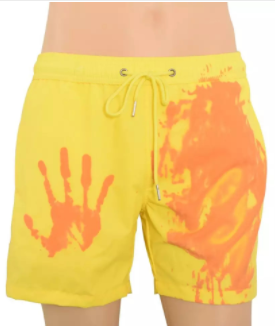 Shorts de Baño Oversize para Hombre - Colores Cálidos con Tecnología Sensible