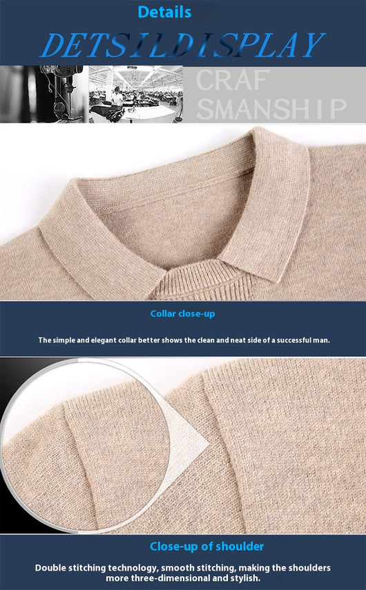 Suéter Tipo Polo de Punto - Pullover Casual de Moda - Image 14