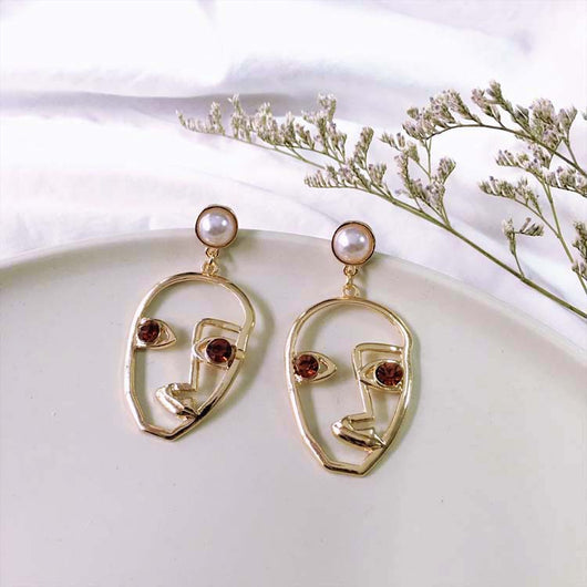 Aretes de Perla con Diseño de Personalidad Coreana - Image 3