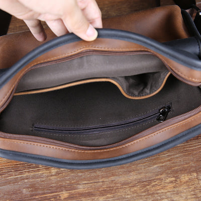 Bolso Mensajero de Cuero para Hombre - Image 4