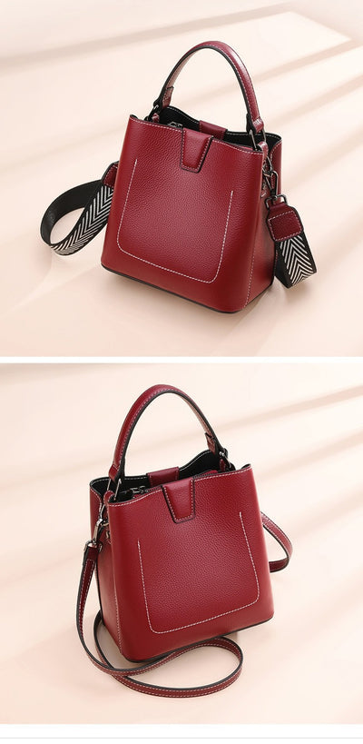 Bolso Bucket Crossbody de Moda para Mujer con Correa Ancha - Image 43