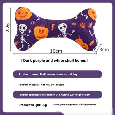 Juguete Interactivo Halloween Hueso con Sonido para Mascotas - Image 8