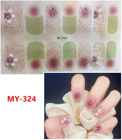 Stickers de Uñas 3D Sin Horno - Impermeables y Duraderos - Image 24