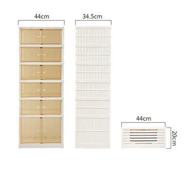 Organizador de Zapatos Plegable de Doble Fila con Caja Transparente - Image 23