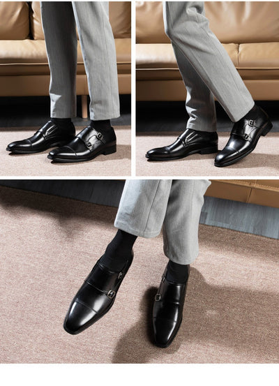 Zapatos de Cuero Premium para Hombre con Doble Hebilla - Estilo Ejecutivo - Image 11